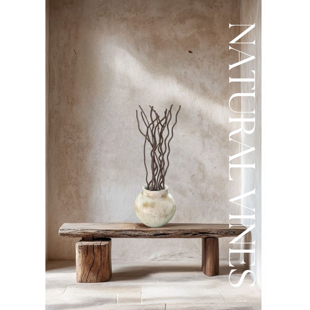 Natural vines(1 set of 25vines + 1vase)