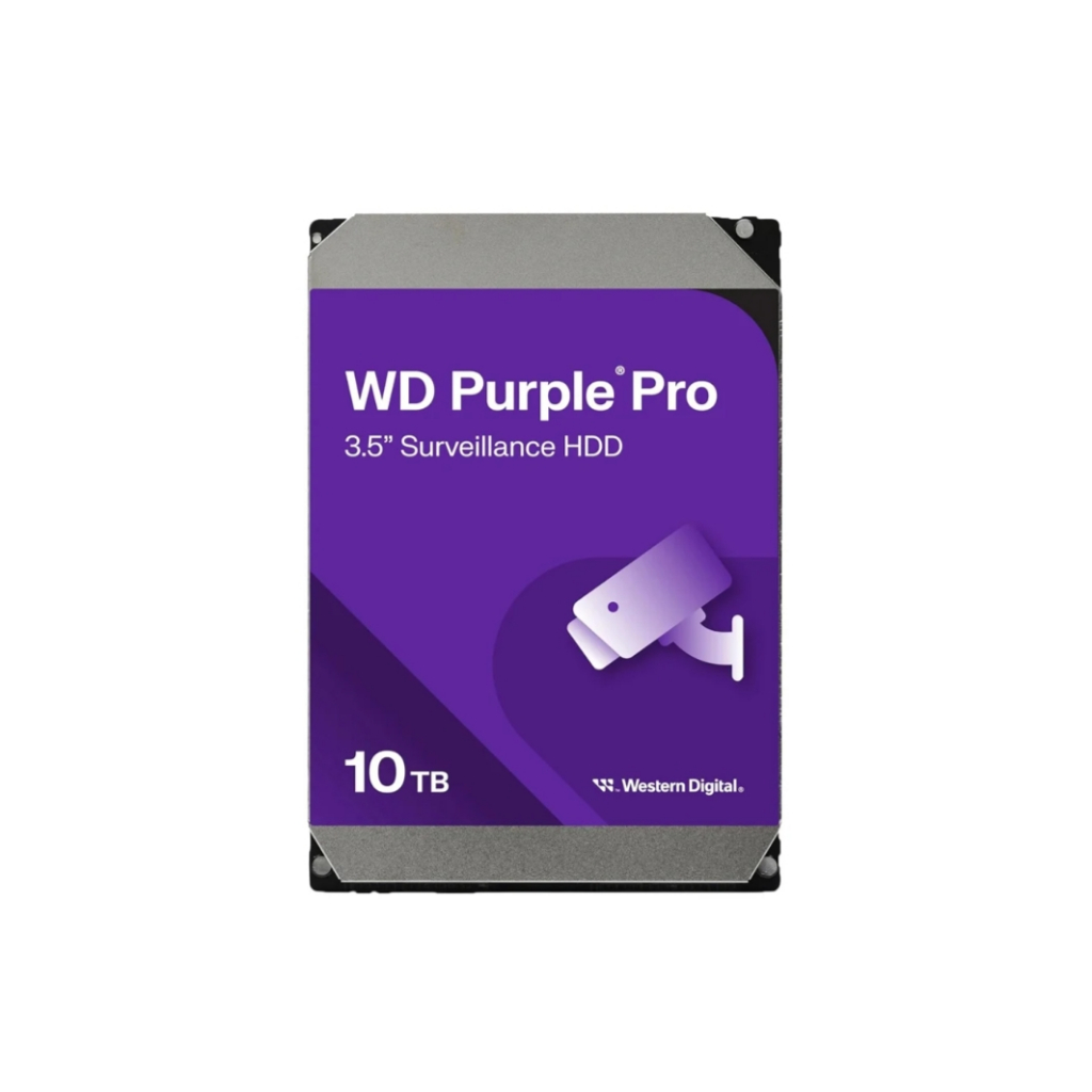 10 TB HDD CCTV WD PURPLE PRO (7200RPM, 256MB, SATA-3, WD102PURP)