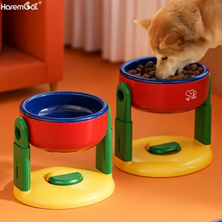 Harmcat ชามอาหารสัตว์เลี้ยงปรับสูงได้ ชามอาหารสัตว์เลี้ยง ชา…