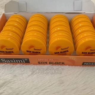 S703 Sasimi SUN POWDER SPF 50+++ แป้งพัฟกันแดด ผิวเรียบเนียน เบาสบาย คุมมันตลอตทั้งวัน