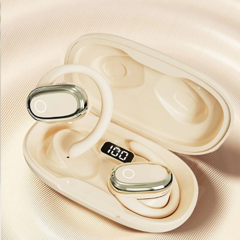 X96 หูฟังไร้สายบลูทู ธ HD พูดคุย HiFi เสียงแขวนหูไม่เจ็บหูคุณภาพเสียงที่ชัดเจนจอแสดงผลดิจิตอลสมาร์ทสวมใส่สบายหูฟังทำงานแ - รูปที่ 4