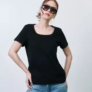 Chewa Basic U - เสื้อยืด Air soft คอยู - 8167