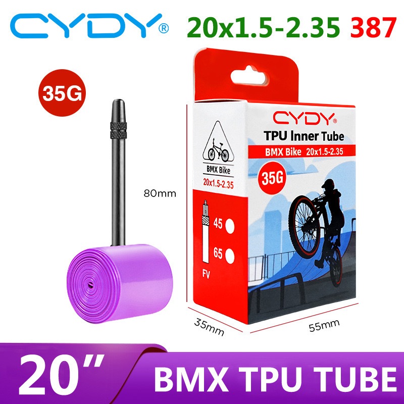 ยางใน TPU CYDY BMX 20x1.50/2.35 (387) FV45 (35G)