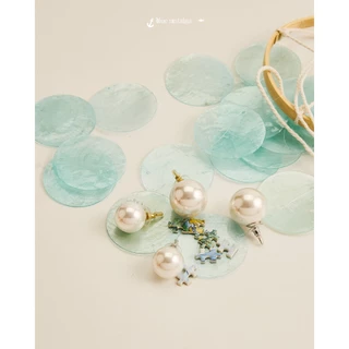 Julys - bomber pearl earrings