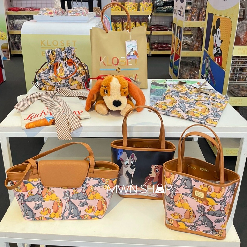 Kloset กระเป๋า Lady and the tramp disney มีโค้ดลด30% ของแท้จากชอป