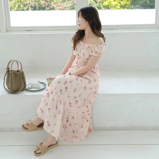 Lana set🌸Chakiya.store❣️ชุด Set 3ชิ้น เสื้อเกาะไหล่+กระโปรงยาวมีซับใน (อ่านรายเอียดไซส์ก่อนสั่ง)