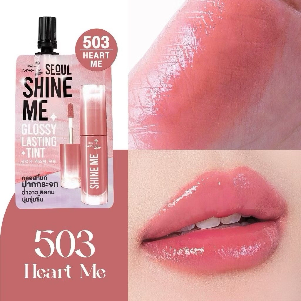1 ซอง ลิปชายน์มี Nami Make Up Pro Seoul Shine มี Nami Make Up Pro Seoul Shine me glossy lasting tint