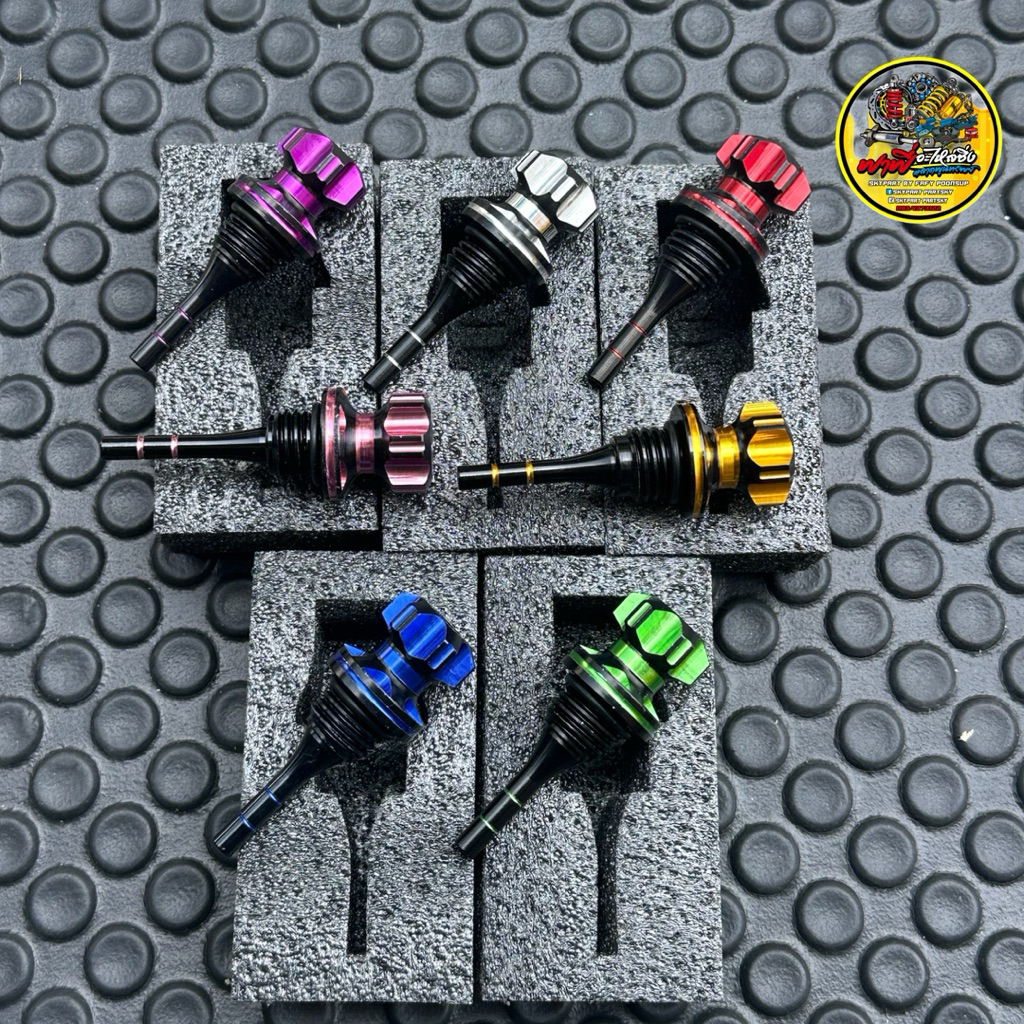 ก้านวัดน้ำมันเครื่องทูโทน 🔥19MM  ใส่Wave / PCX / Fino / MSX / Scoopy/ Zoomer X / Nmax/GIORNO /LEAD #อุดน้ำมันเครื่อง