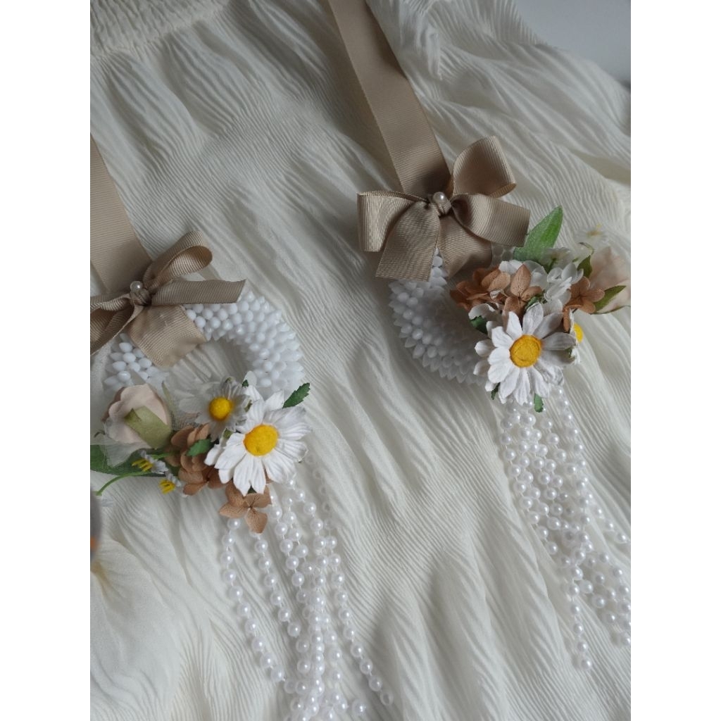 •Memoryofflower•มาลัยคล้องคอบ่าวสาวรุ่นhappydaisy(1set2เส้น) - รูปที่ 5