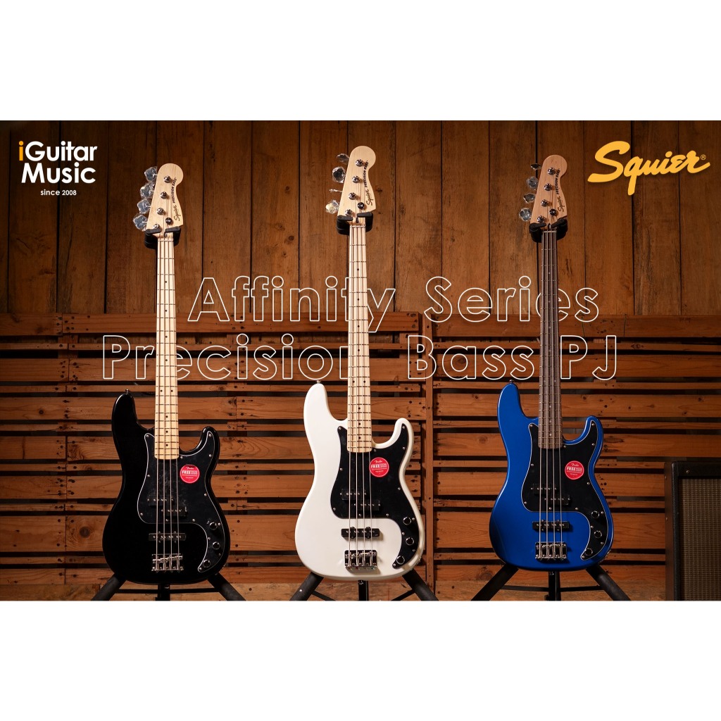 เบสไฟฟ้า 4 สาย Squier Affinity Series Precision Bass PJ เบส by iGuitar Music