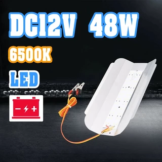 ไฟฟลัดไลท์ หลอดLED DC12V หลอดไฟต่อแบตเตอรี่ พกพาสะดวก กันน้ำ ไฟสปอร์ตไลท์15W 36W 48W