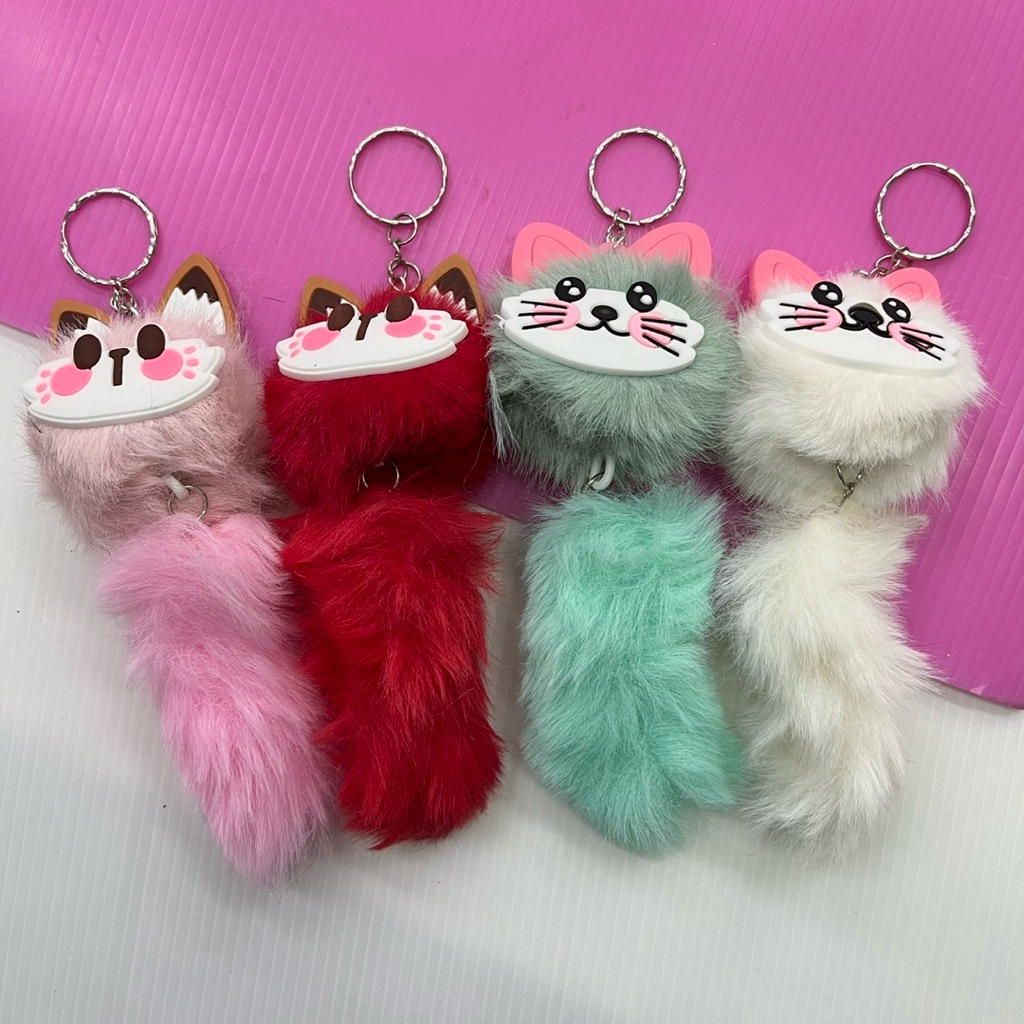 ( 12 ชิ้น ) No.1472 พวงกุญแจ พวงกุญแจตุ๊กตา ยาว 15 ซม คละสี ได้ทั้งหมด 12 ชิ้น