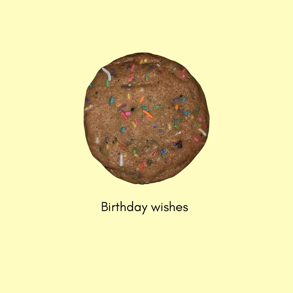 crinklerush birthday wishes cookie