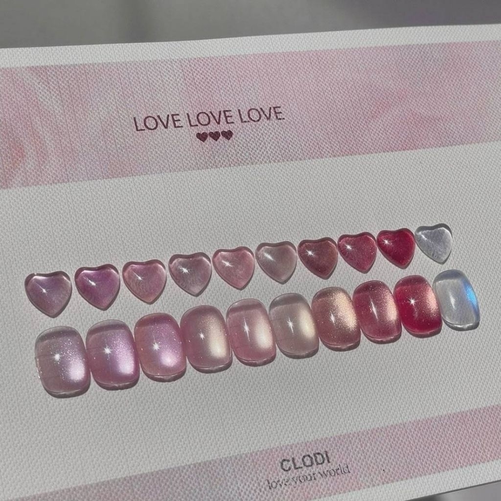 CLODI 'LOVE' collection 10 สีCateye #LL1-LL10 พร้อมชาร์ตสีเปล่า ของแท้จากเกาหลี🇰🇷พร้อมส่ง