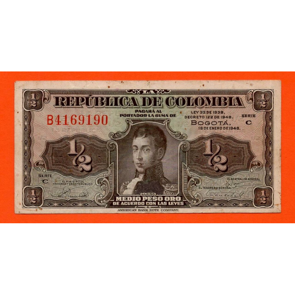 Colombia, 1/2 Peso 1984