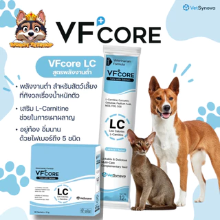 ขนมแมวเลีย VFcore ยกกล่อง(30ซอง) ไลซีน, บำรุงเลือด, บำรุงข้อต่อ, วิตามินรวม และ บำรุงไต