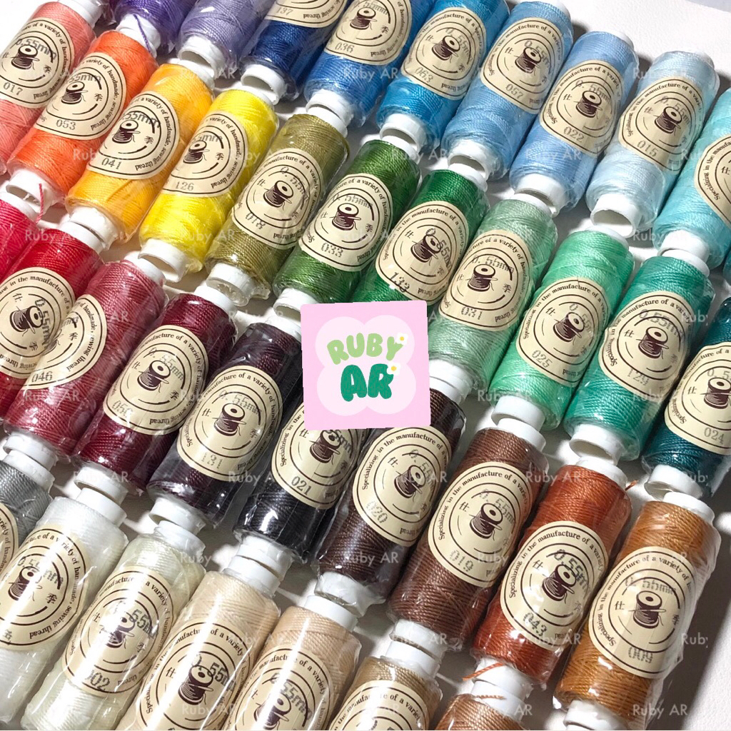 เชือกถักทำกำไล สร้อยคอ ขนาด 0.55mm. พร้อมส่งจากไทย