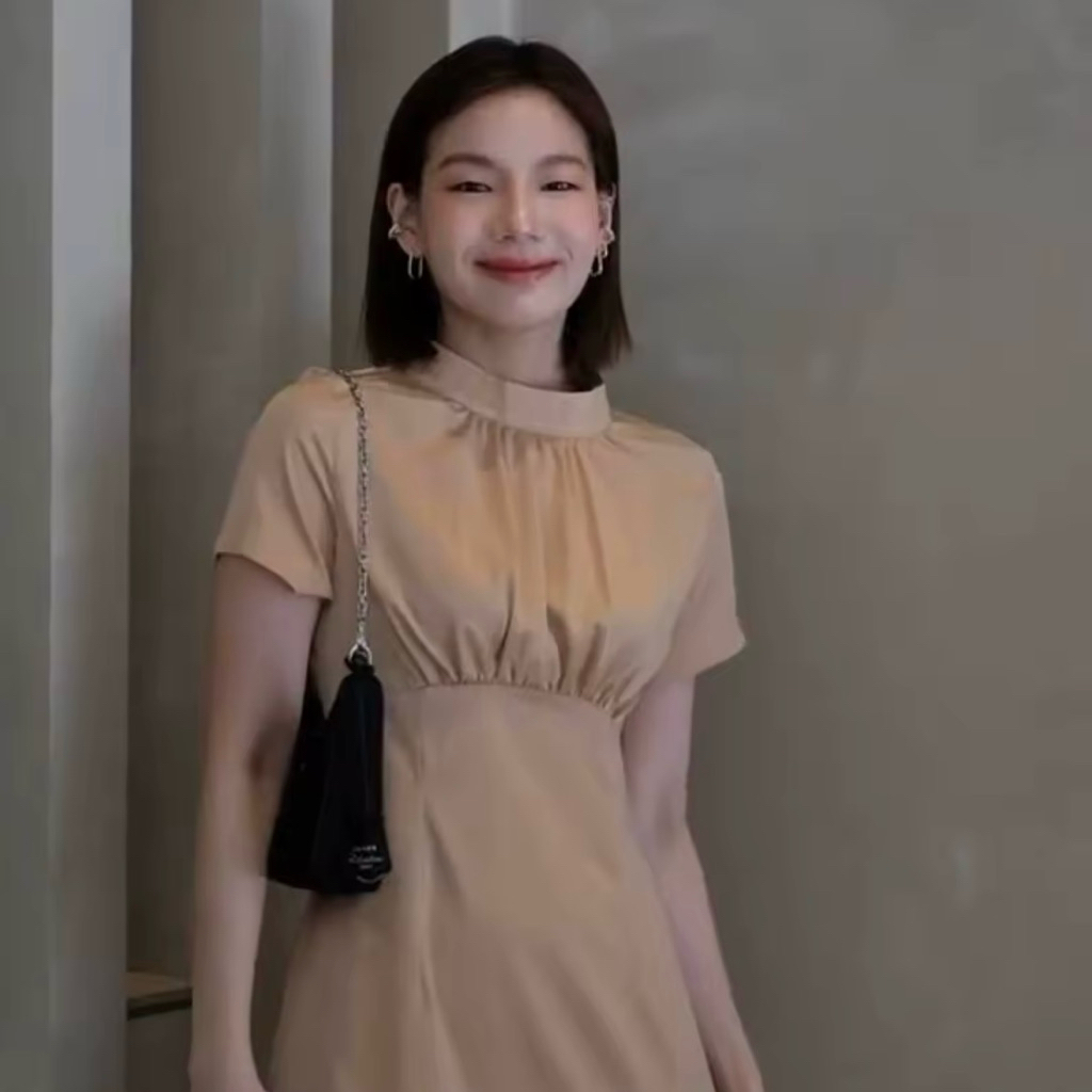 ส่งต่อ Nadia dress ไซส์ s สีคาราเมล จากร้าน aandob ราคาเต็ม 890 เดรสที่ใส่ได้ทุกโอกาส ใส่ไปงานแต่ง ไ