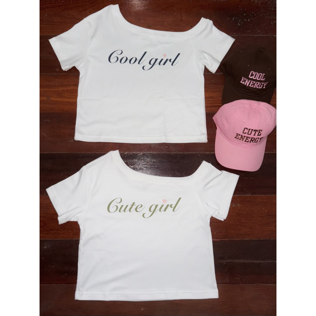 Coolkids.Coolcute | Sydney off shoulder Top เสื้อปาดไหล่แขนสั้น(เบี่ยง)