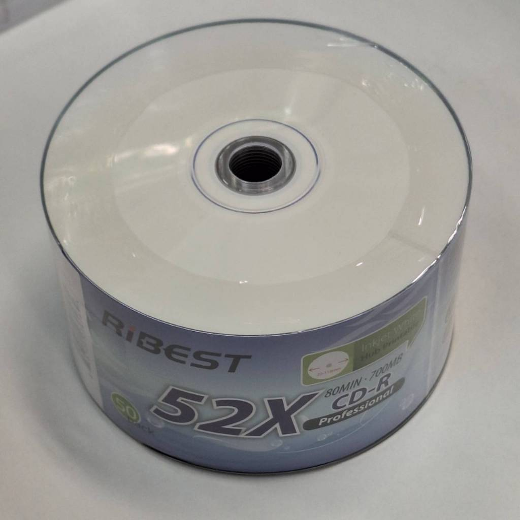 CD-R RIBEST Printable (50/Pack) แบบปริ้นลงแผ่นได้