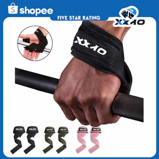 XXAO สายรัดซิลิโคนกันลื่นสำหรับ Deadlifts Crossfit ฝึกความแข็งแรงและยกน้ำหนัก Barbell Dumbbell 2 ชิ้น