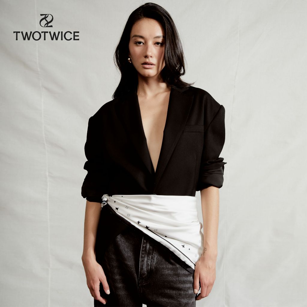 Twotwice - Wool Cinch Blazer *พร้อมส่ง*