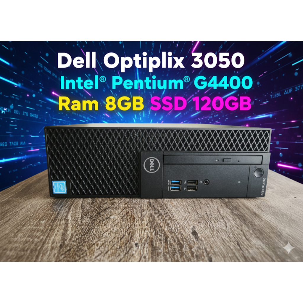 คอมพิวเตอร์ Dell Optiplex 3050 Intel® Pentium® G4400 Ram 8GB SSD 120GB พร้อมใช้ วินโด้ 10