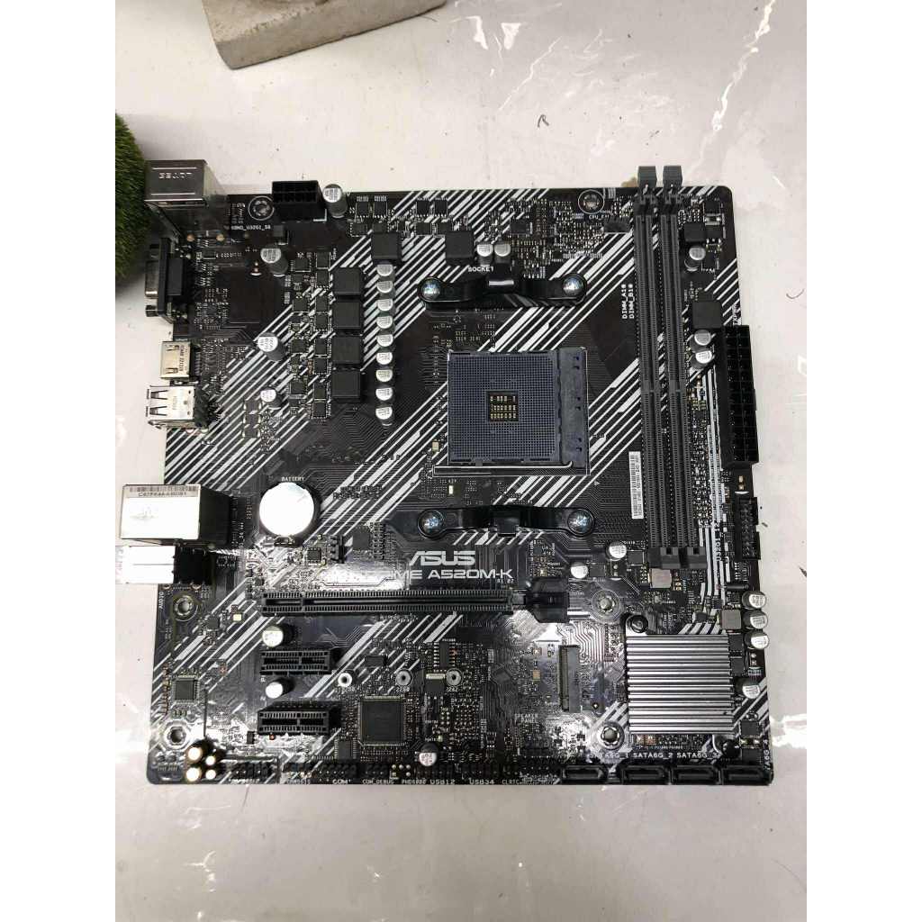 MAINBOARD ASUS PRIME A520M-K (DDR4) (AM4) (M-ATX) ไม่มีกล่อง ไม่มีฝา ประกันเหลือ สินค้าใช้งานแล้ว
