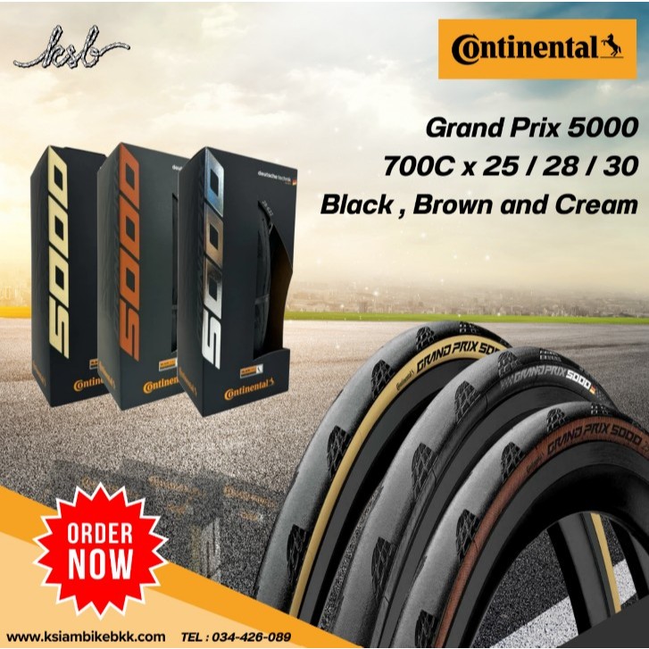 ยางจักรยาน Continental Grand Prix 5000 (28-622-700x28C/30-622 -700x30C)