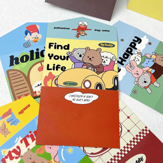 💥จัดส่งไว💥(C-04)การ์ดอวยพรแบบแผ่นพับ3ตอน