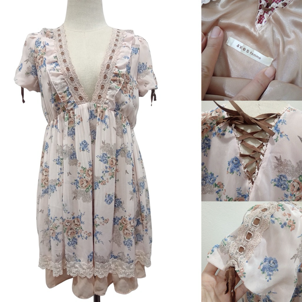 เดรสญี่ปุ่น แบรนด์ Axes femme