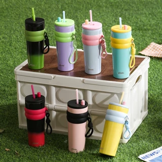 PANDA Colorful แก้วเก็บอุณหภูมิ แก้วเก็บความเย็น 810ml 30OZ แก้วน้ำเก็บความเย็น แก้วเก็บอุณหภูมิ ขวดน้ํา เก็บความเย็น