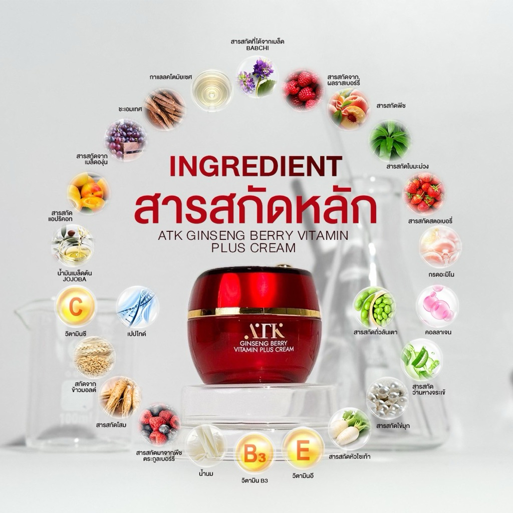 ครีมโสมเบอรี่ (สูตรใหม่แบรนด์ATK) - รูปที่ 2