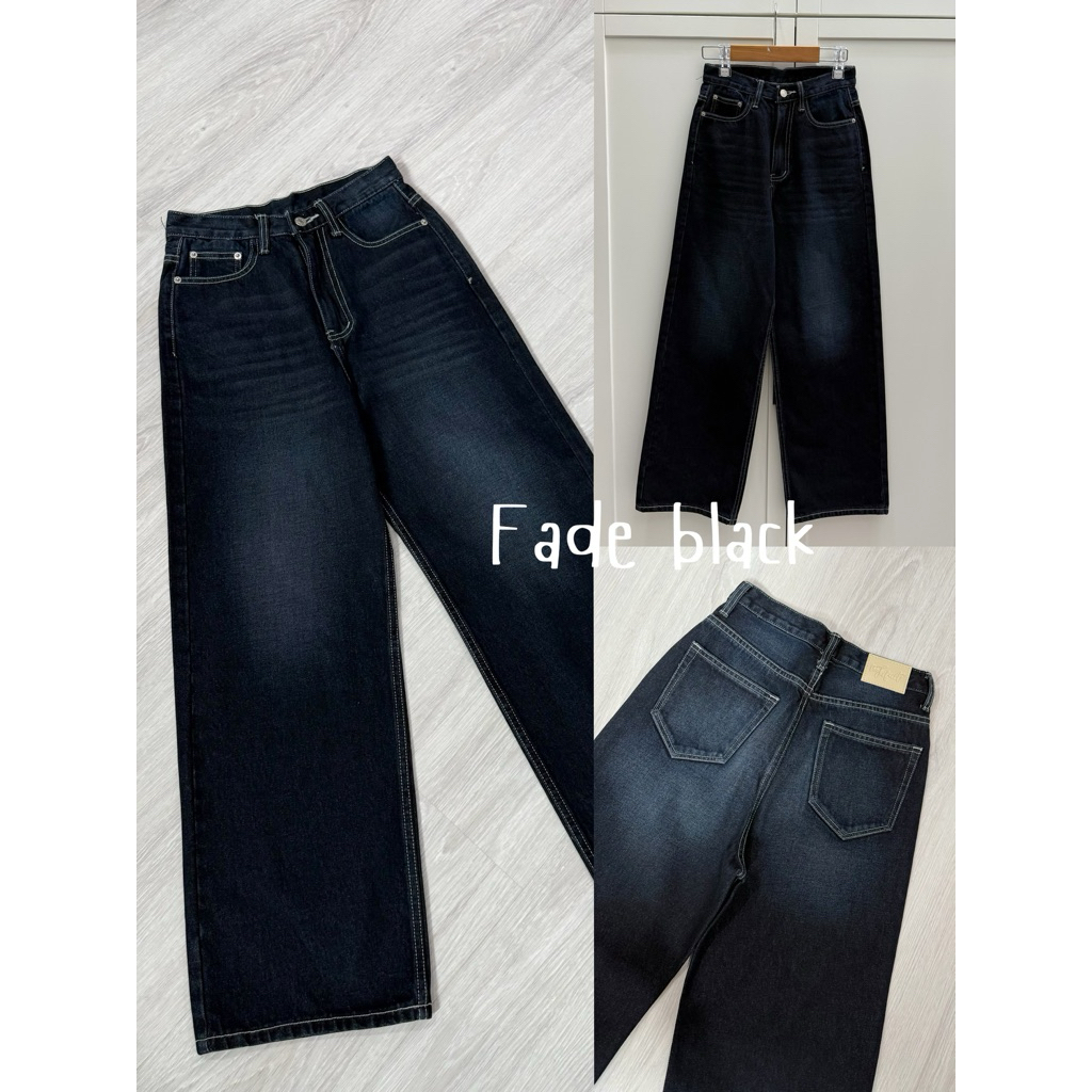 กางเกงยีนส์ Fade black (888)