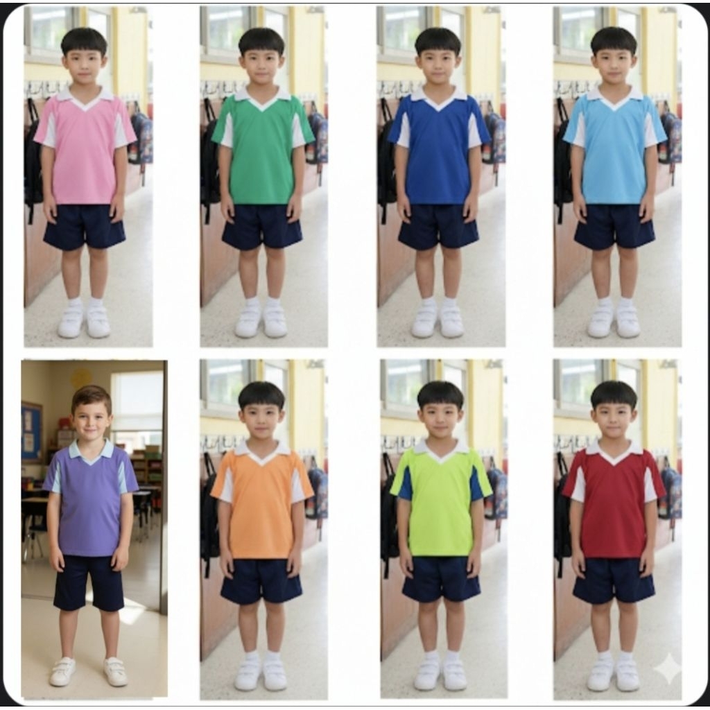 เสื้อพละและกางเกงวอร์มแท้มี8สีให้เลือก ผ้าใส่สบายแห้งไว้พร้อมส่ง