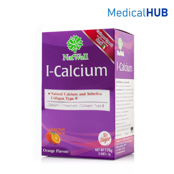 Natwell I-Calcium แนทเวลล์ ไอ แคลเซียม เสริมสร้าง กระดูก กระดูกอ่อน ลดอาการ ข้อเข่าอักเสบ 1 กล่อง บร