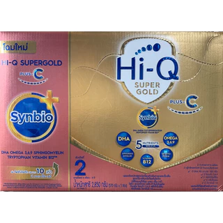 นมผง ไฮคิว ซูเปอร์โกลด์ พลัสซี ซินไบโอโพรเทก สูตร 2 2850 กรัม Hi-Q Super gold plus C SynbioProteq 2 2850 g ไฮคิวสูตร2