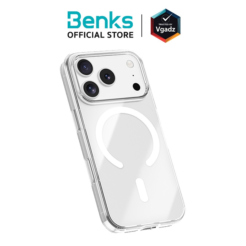 Benks เคสสำหรับ iPhone 17 / Air / 17 Pro / 17 Pro max รุ่น MagClap Crystal with Camera Control
