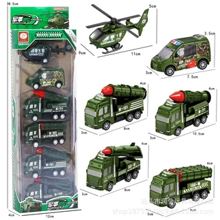 JoyToys รถบรรทุกของเล่นหกคันสำหรับเด็กรถบรรทุกของเล่นเฉื่อย, รถดับเพลิงแบบจำลองโรงเรียนอนุบาล