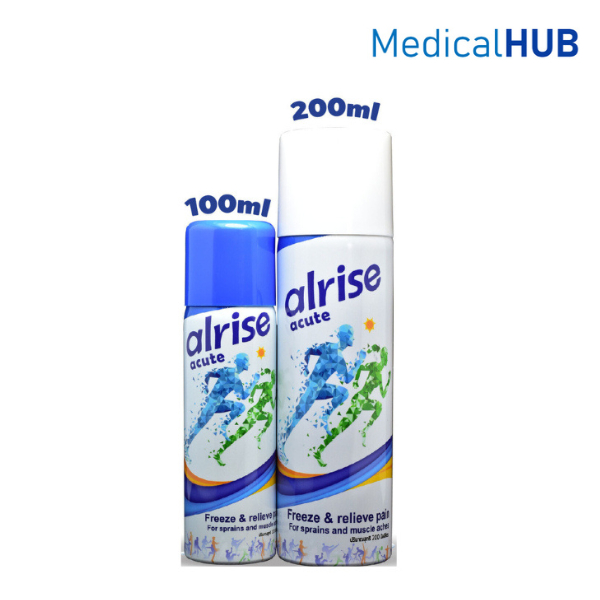 Alrise acute ออลไรซ์ อะคิวท์ สเปรย์เย็น บรรเทาปวด 100 ML (21543) 200 ML (21544)