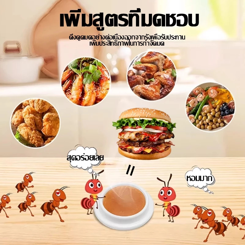 ยาฆ่ามด เหยื่อมด เจลกำจัดมด เจลฆ่ามด ใช้งานง่าย เพียงติดไว้ ตายยกรัง 100%ได้ผล ซื้อครั้งเดียวใช้ได้นานเป็นปี - รูปที่ 5