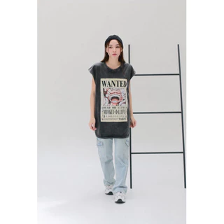 🌟STF_SHOP🌟เสื้อผ้าคอตตอน ฟองวินเทจ [ แขนกุด ] สกรีนหน้าลายเท่ๆน่ารัก งายUnisex อก 44-46 ยาว 29