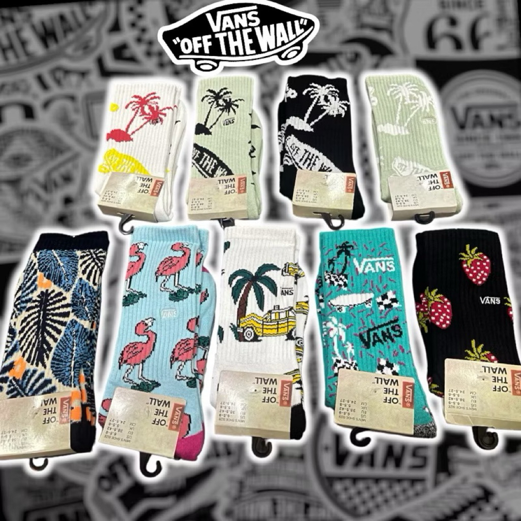 🔥สายตรีทต้องมี🔥 ถุงเท้าV x SKATEBOARD Hawaii แท้💯 หนาสวยตรงปก ถุงเท้าแวน ถุงเท้าสตรีท