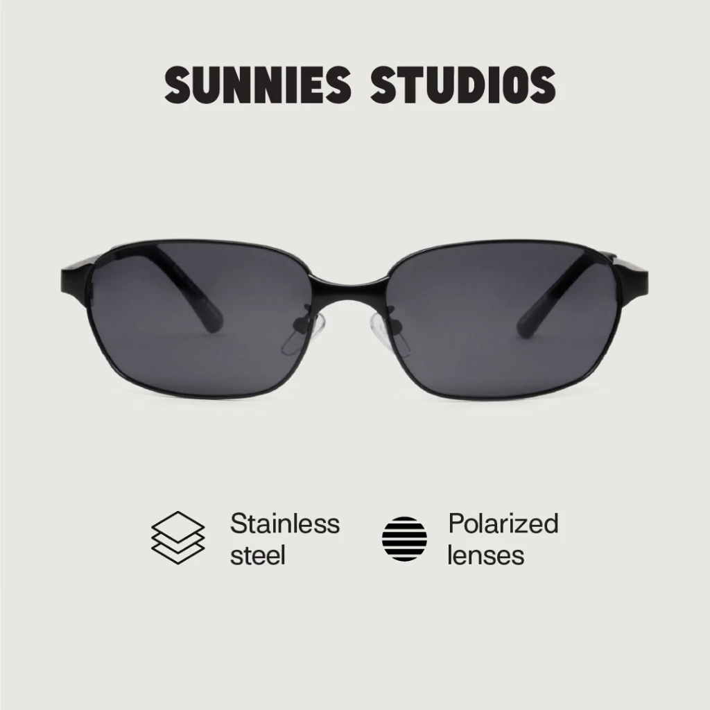 Sunnies Studios Hunter (แว่นกันแดดทรงสี่เหลี่ยม สำหรับยูนิเซ็กส์)
