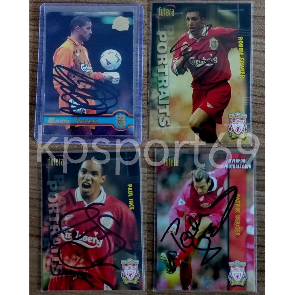 การ์ดลิเวอร์พูล ฟูเทร่า เซ็ตตำนานลิเวอร์พูล พร้อมลายเซ็นแท้ 100% พร้อม proof