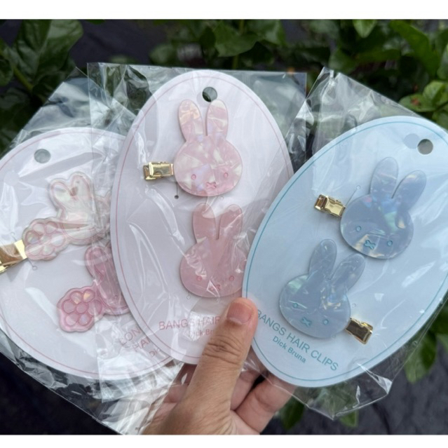 💕⭐️พร้อมส่ง NEW 🎀กิ๊บมิฟฟี่ บอริส ลายหินอ่อนสีพาสเทล แท้จากญี่ปุ่น🇯🇵