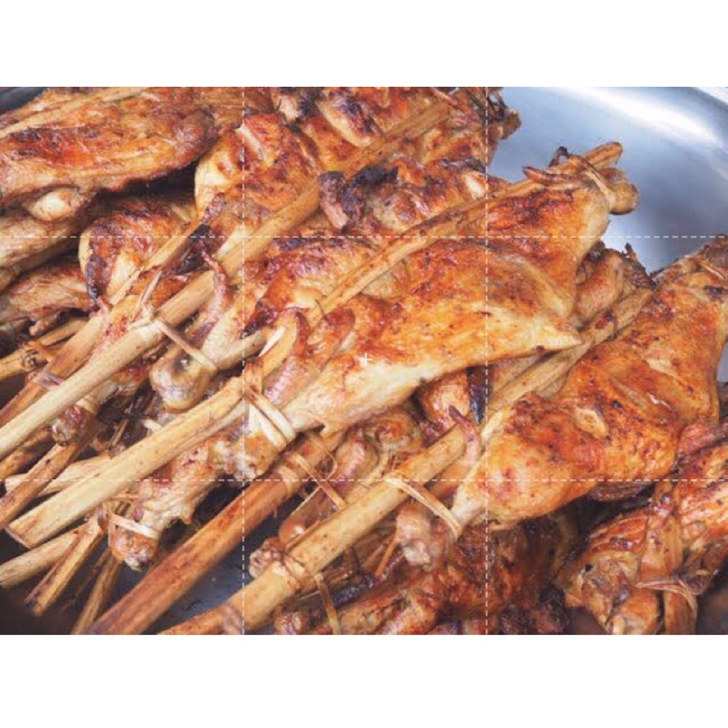 1แถม1 ไก่ย่าง ไม้มะดัน ห้วยทับทัน หอม สด ใหม่ ประสบการณ์80ปี อร่อยที่สุดในสุรินทร์ นุ่ม สะอาด พร้อม น้ำจิ้ม ไม้ใหญ่ 45ซม
