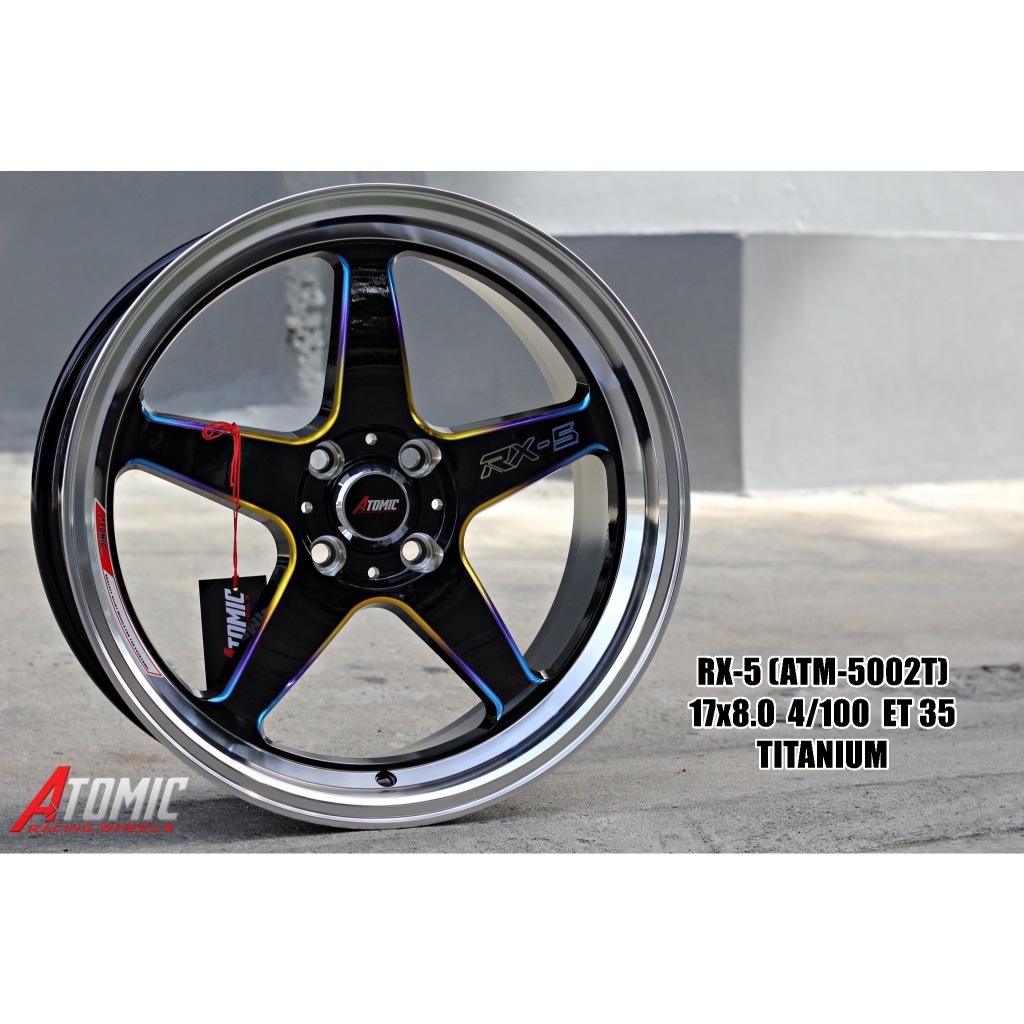 ราคาต่อ1วง(ขาย4วงใหม่แกะกล่อง) 4รู100 ล้อแม็กขอบ 17 ใส่ เก๋ง 4รู100 ได้100%