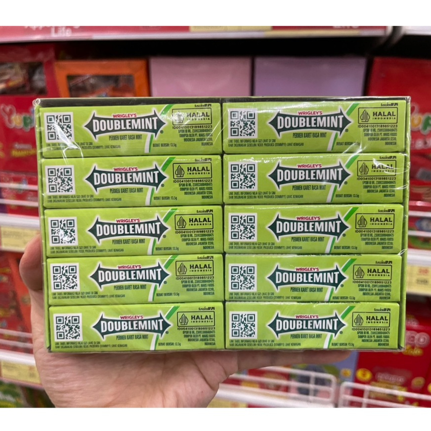 หมากฝรั่งริกลี่ย์ 13.5 กรัม x 20 แท่ง wrigley doublemint