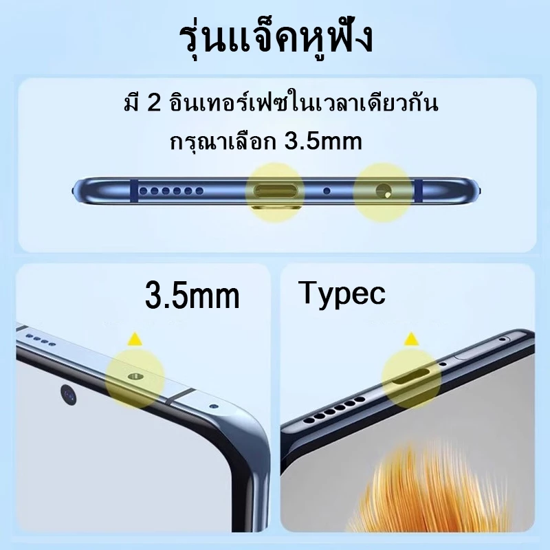Sanmax D17 Type-C หูฟัง ชิปดิจิตอล ลดเสียงรบกวน เบสหนัก thumbnail 4
